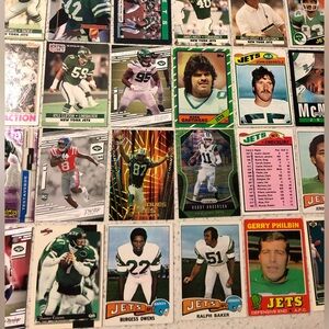 40 New York Jets Football Cards Vinny Testaverde Freeman McNeil Keyshawn Johnson